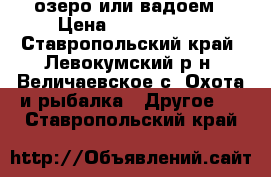  озеро или вадоем › Цена ­ 1.200.000 - Ставропольский край, Левокумский р-н, Величаевское с. Охота и рыбалка » Другое   . Ставропольский край